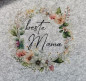Preview: Filztasche mit beste Mama in einem Blumenkranz bedruckt